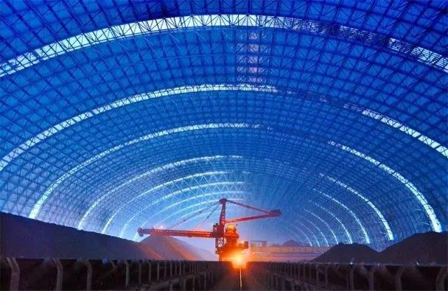富德亿优钢构工程师为您解析原料场封闭技术的特点和类型